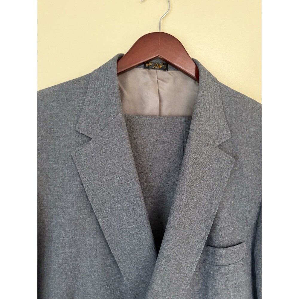 Edgeworth Suit Jacket Two Button Single Breasted Closure Men Size 50L